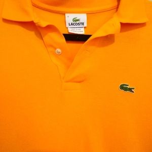 Lacoste men orange polo t.shirt